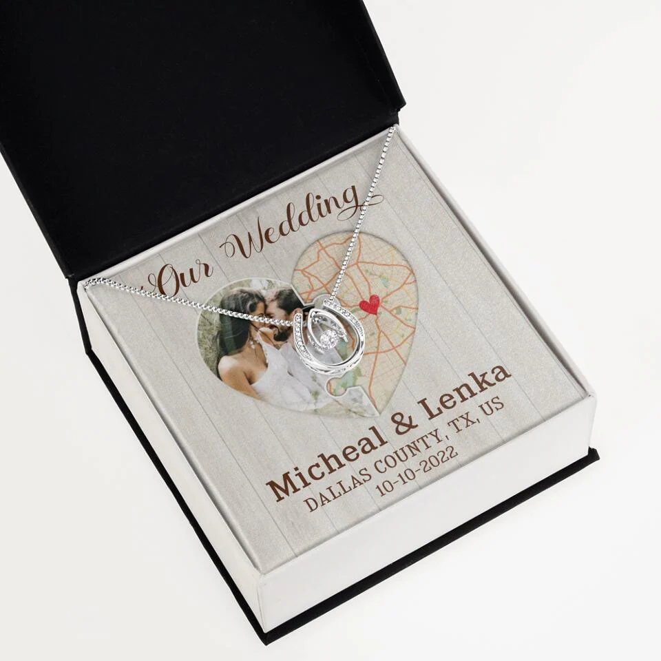 Our Wedding - Personalized White Gold Necklace - Image 37