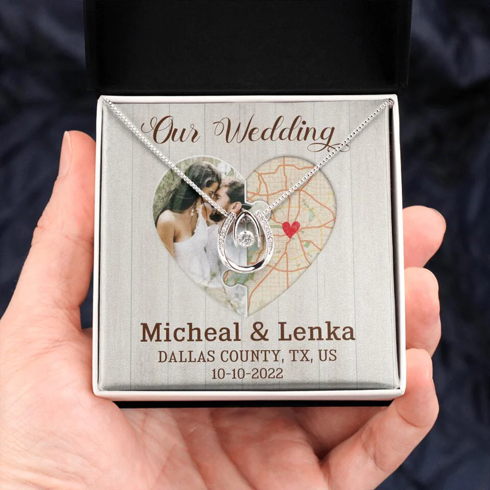 Our Wedding - Personalized White Gold Necklace - Image 38