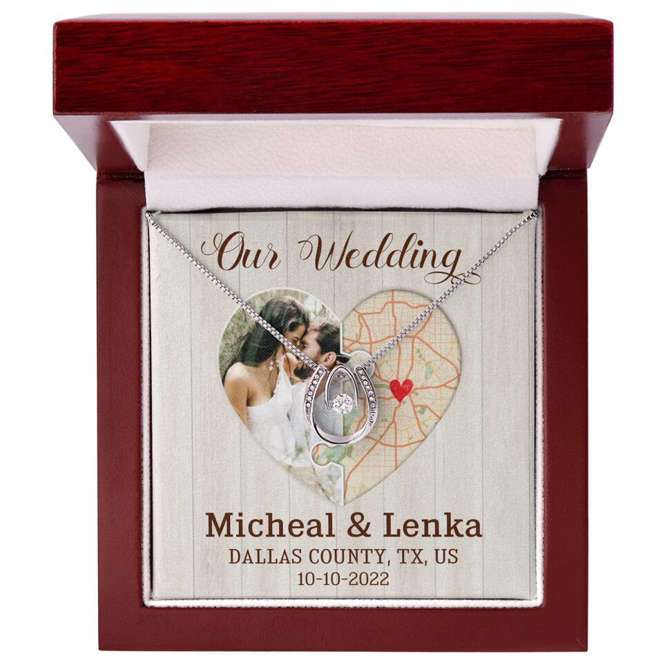 Our Wedding - Personalized White Gold Necklace - Image 39