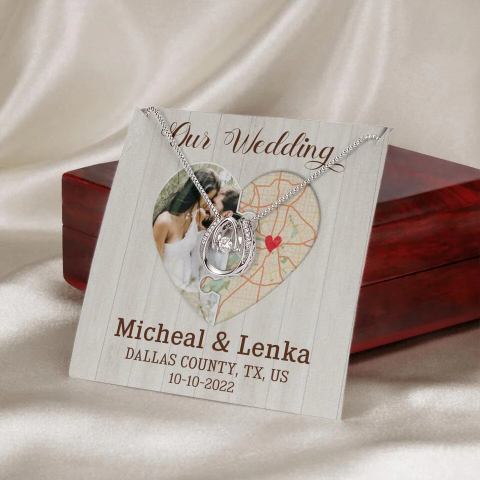 Our Wedding - Personalized White Gold Necklace - Image 40