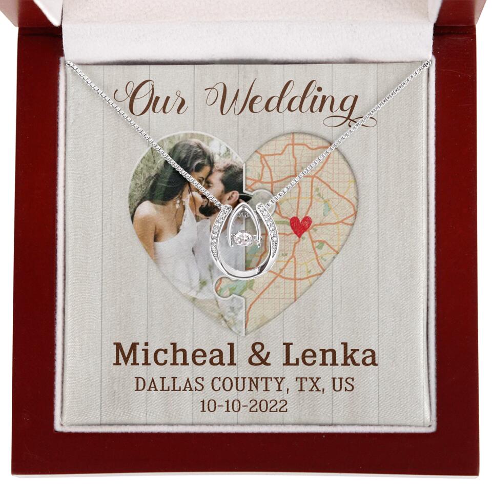 Our Wedding - Personalized White Gold Necklace - Image 41