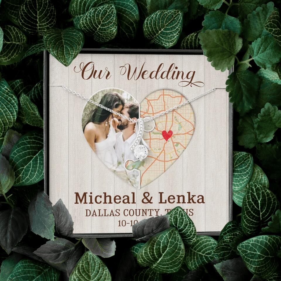 Our Wedding - Personalized White Gold Necklace - Image 44