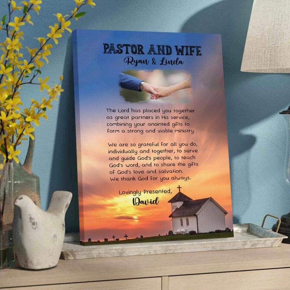 Pastor and Wife Poem - Custom Canvas, Poster - Christian Gift For Pastors - Image 8