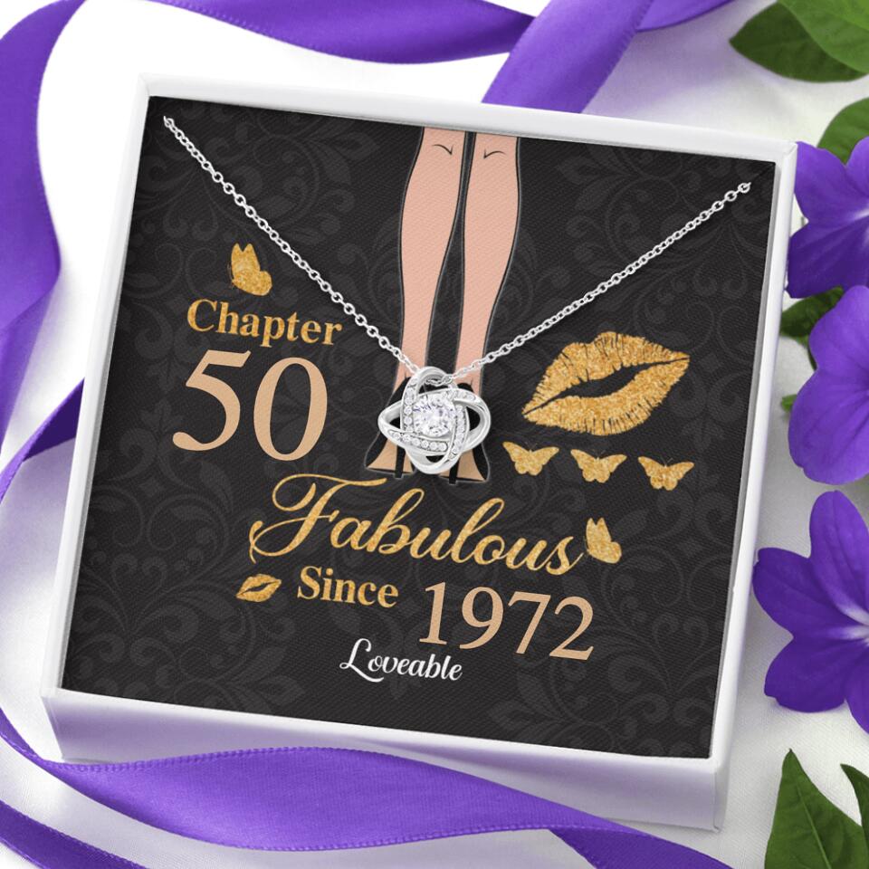 Personalized Chapter Fabulous - Personalized White Gold Necklace - Gift For Her - Image 4