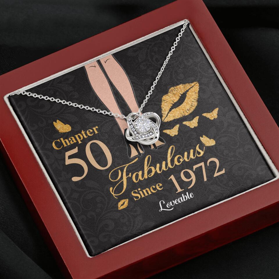Personalized Chapter Fabulous - Personalized White Gold Necklace - Gift For Her - Image 6