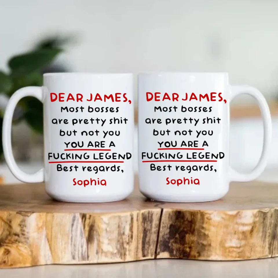 Personalized Coffee Mug - Funny Gift For Boss from Employees - Boss Appreciation Mug - Office Decor Accessories - Image 6
