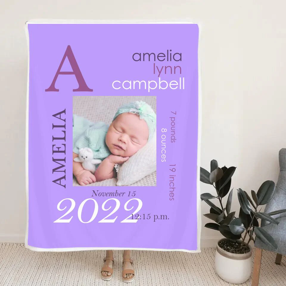 Personalized Color Photo Blanket for Baby First Christmas - Best Gift for Your Baby on Christmas - 211IHNBNBL836 - Image 6