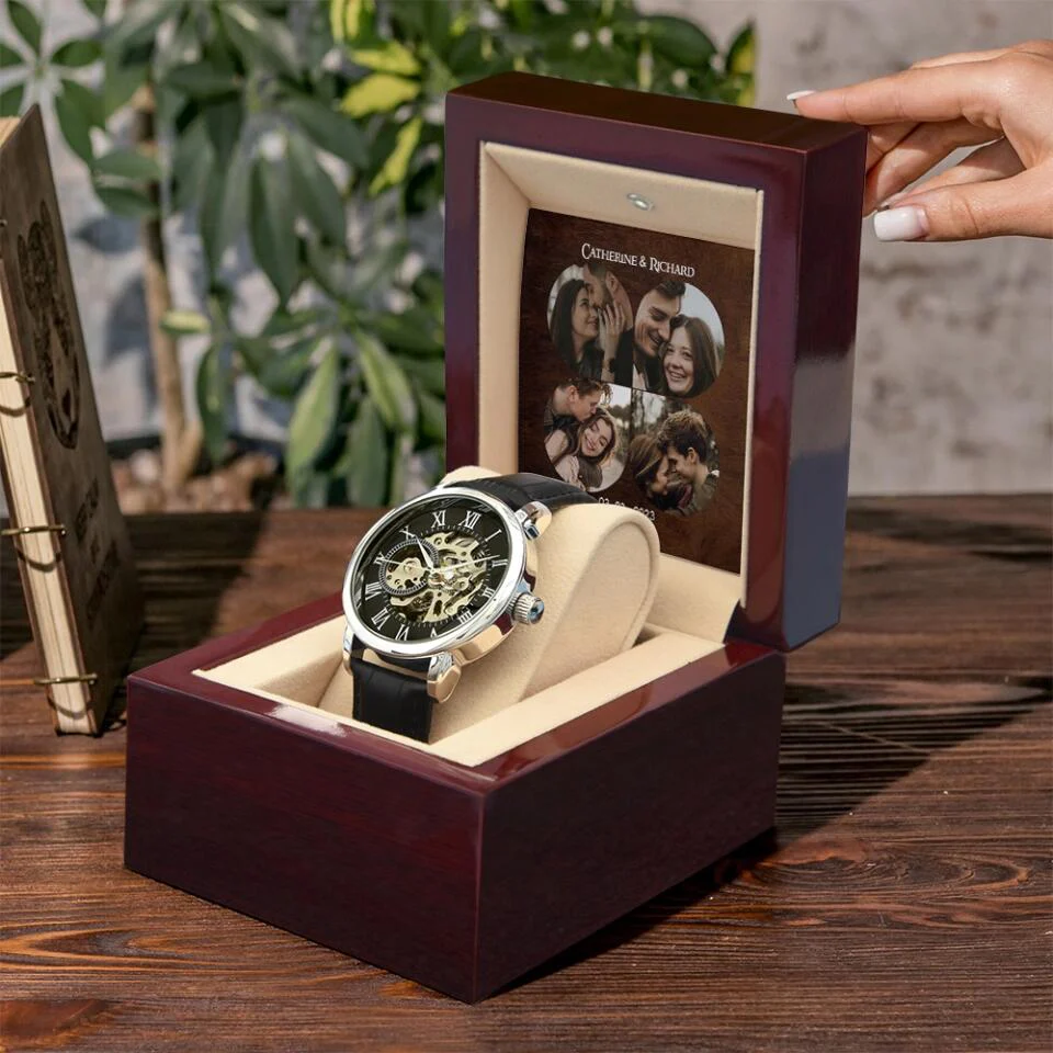 Personalized Photo And Text Men's Watch With Led Gift For Him On Anniversaries - Image 7