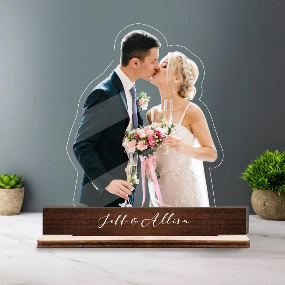 Personalized Photo Anniversary Potrait Acrylic Plaque - Best Valentine Gift for Couple, Husband, Wife, Boyfriend/Girlfriend - 212IHNBNWP975 - Image 2