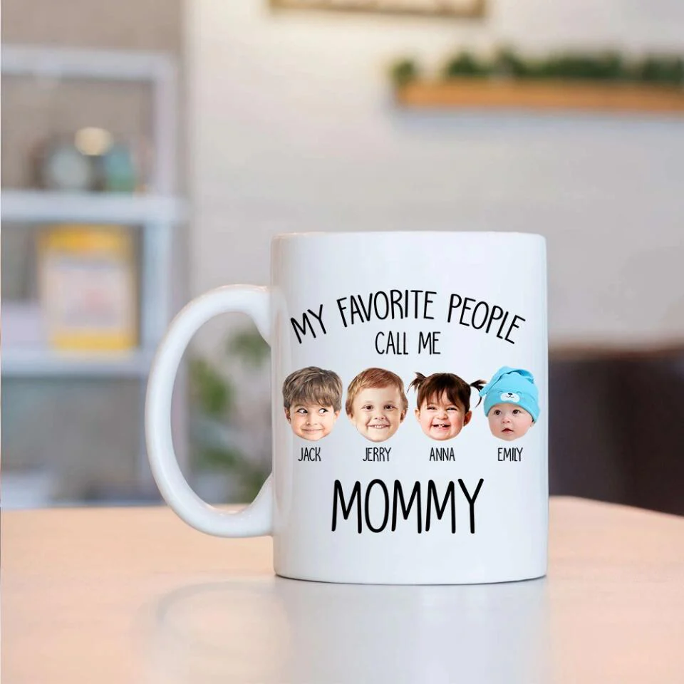 My Favorite People Call Me - Personalized White Mug for Grandma | Best Gift For Family - Image 5