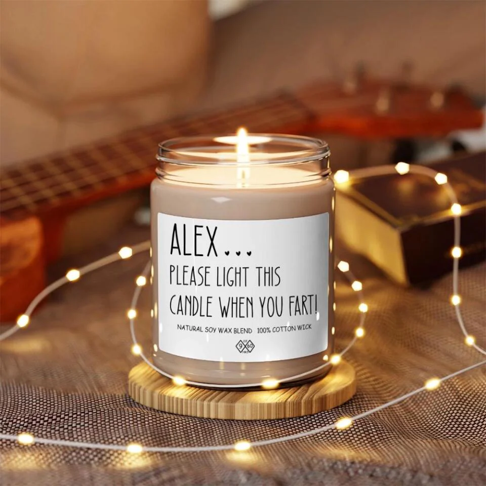 Please Light This Candle When You Fart Personalized Scented Candle - Image 3