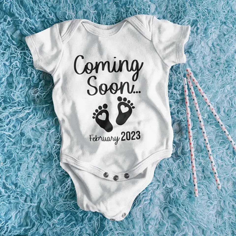 Pregnancy Announcement Onesie And Couple Tshirt Gift For New Parents - Image 4