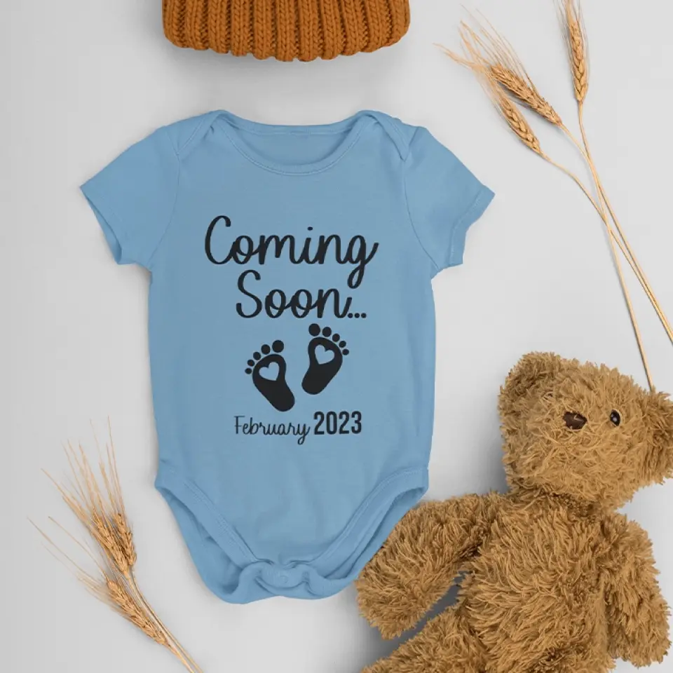 Pregnancy Announcement Onesie And Couple Tshirt Gift For New Parents - Image 5
