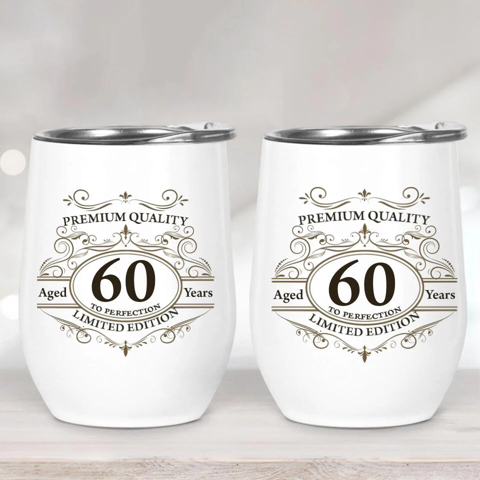Premium Quality Vintage Edition Personalized Wine Tumbler Classic Birthday Gift - Image 2