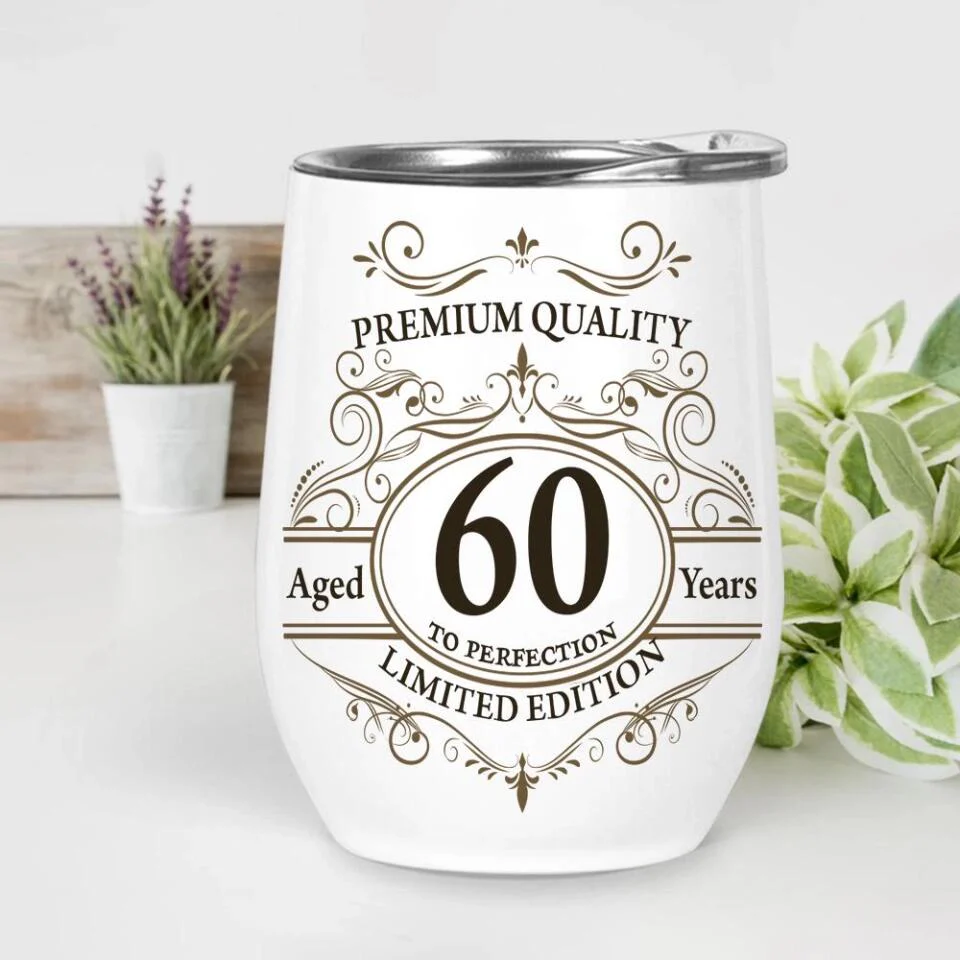 Premium Quality Vintage Edition Personalized Wine Tumbler Classic Birthday Gift - Image 5