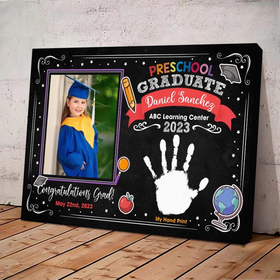 Preschool Graduate ABC Learning Center - Custom Canvas Poster - Graduation Gift For Son Daughter - Image 6
