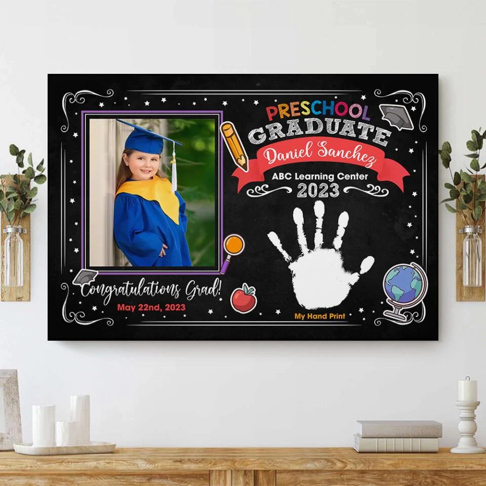 Preschool Graduate ABC Learning Center - Custom Canvas Poster - Graduation Gift For Son Daughter - Image 7