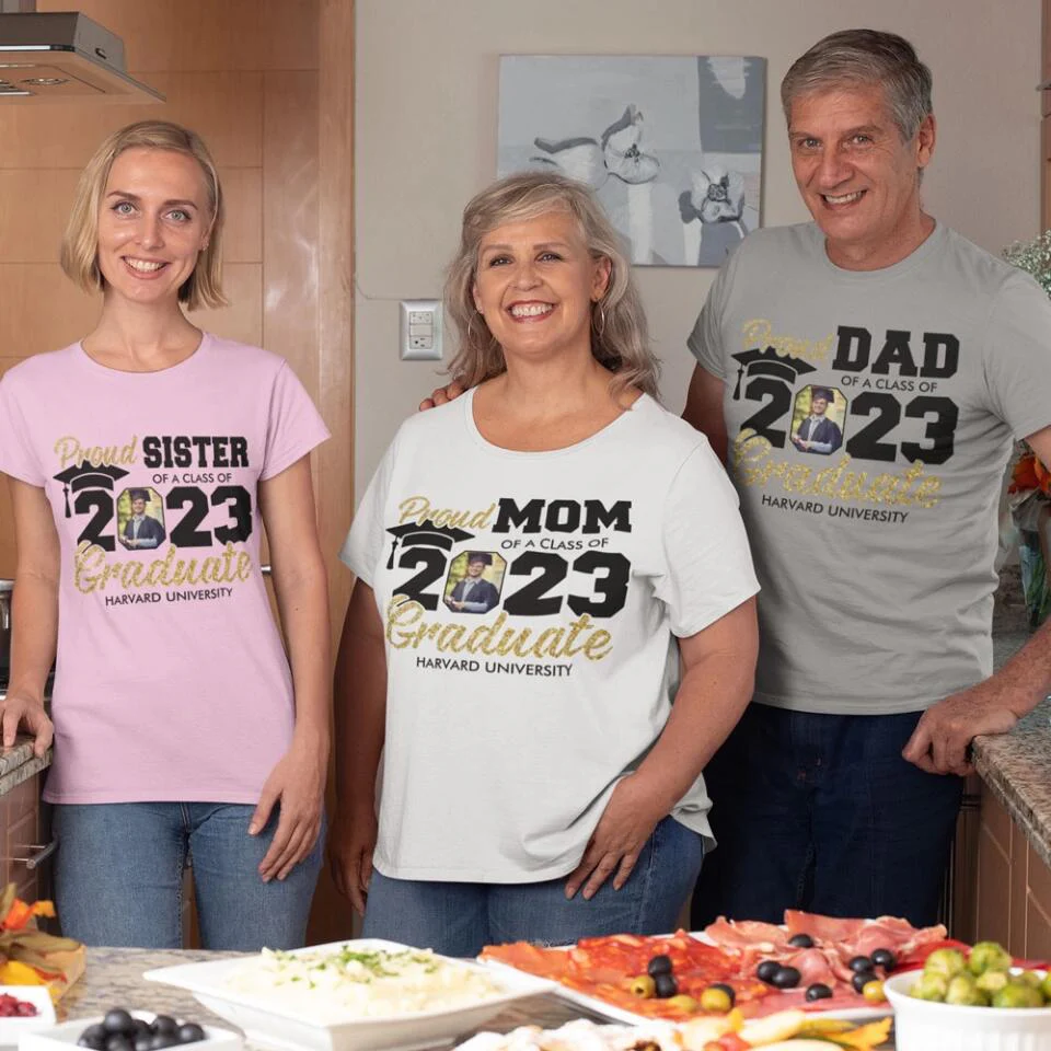 Proud Family Of 2025 Graduate - Personalized Shirt - Graduation Gift For Family 2025 - Image 3