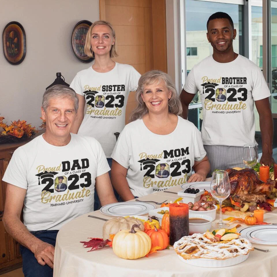Proud Family Of 2025 Graduate - Personalized Shirt - Graduation Gift For Family 2025 - Image 5