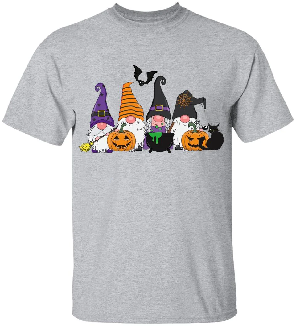 Pumpkin Black Cat And Broom Stick T-shirt - Image 5