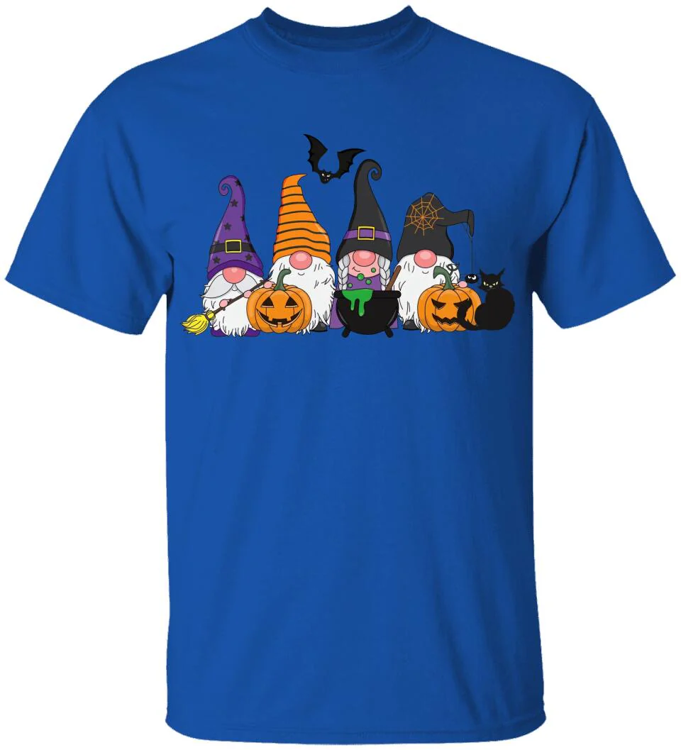 Pumpkin Black Cat And Broom Stick T-shirt - Image 6
