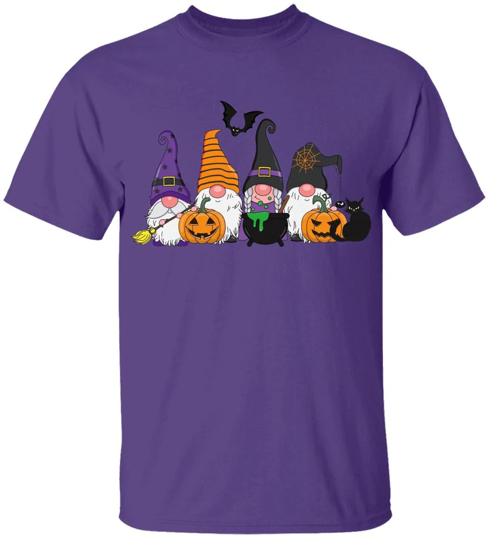 Pumpkin Black Cat And Broom Stick T-shirt - Image 7