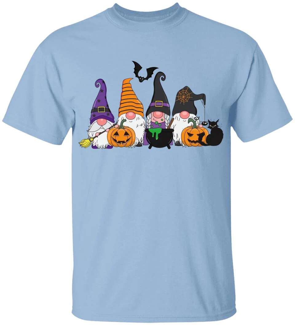 Pumpkin Black Cat And Broom Stick T-shirt - Image 8