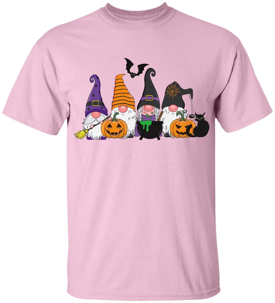Pumpkin Black Cat And Broom Stick T-shirt - Image 9