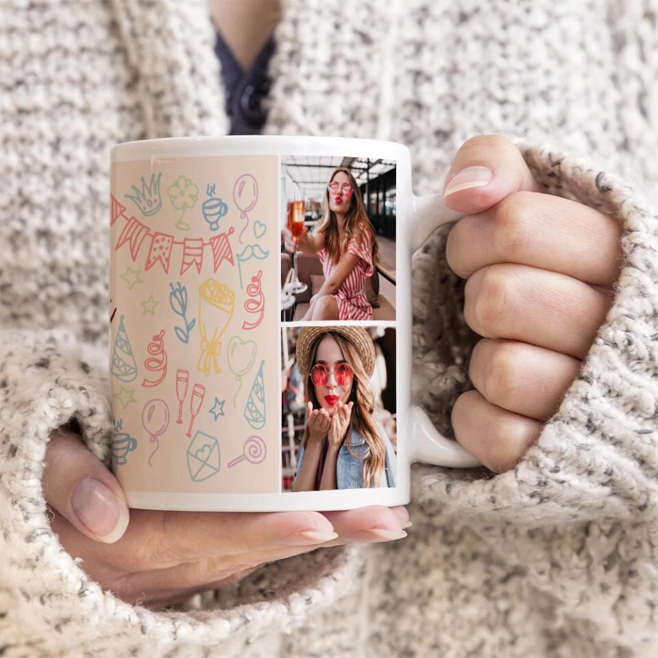 On This Day Queen Was Born White Mug - Image 4