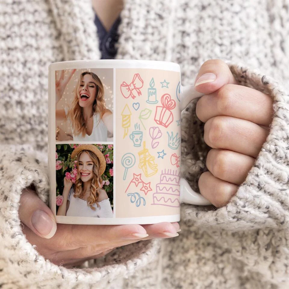 On This Day Queen Was Born White Mug - Image 5
