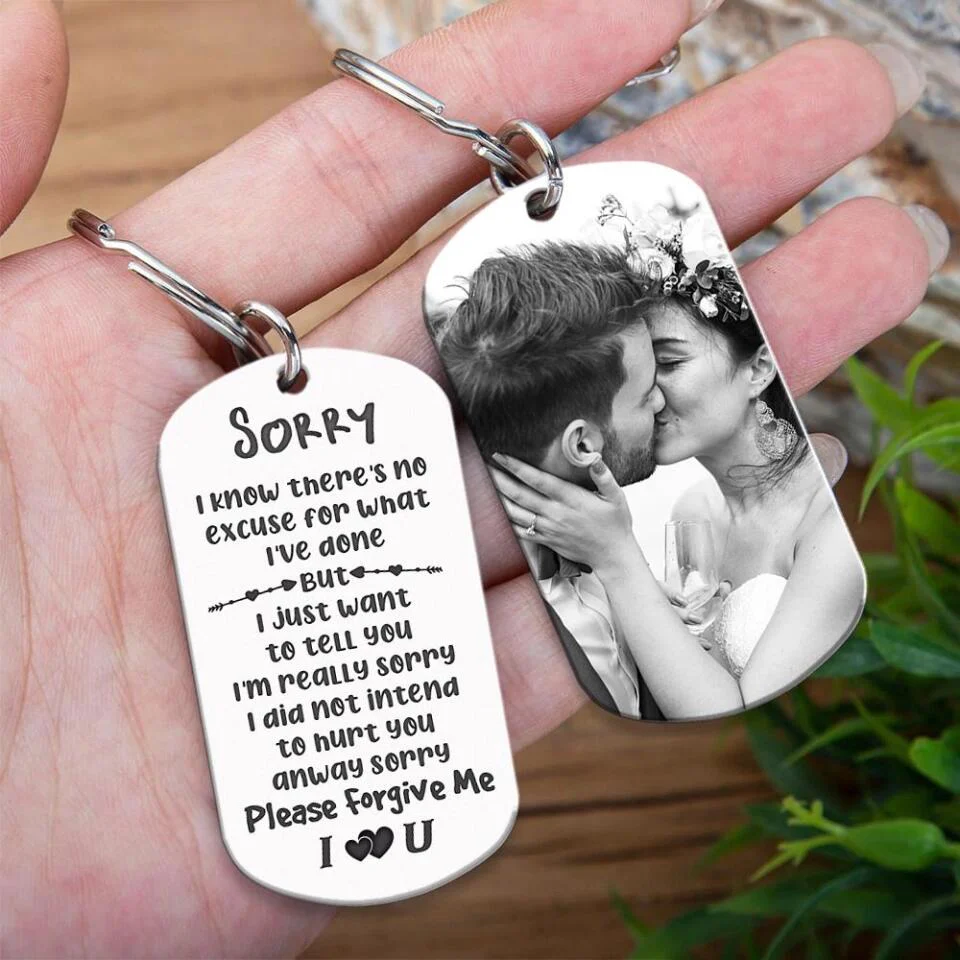 Relationship Sorry Quotes Please Forgive Me Custom Keychain Gift For Wife - Image 3