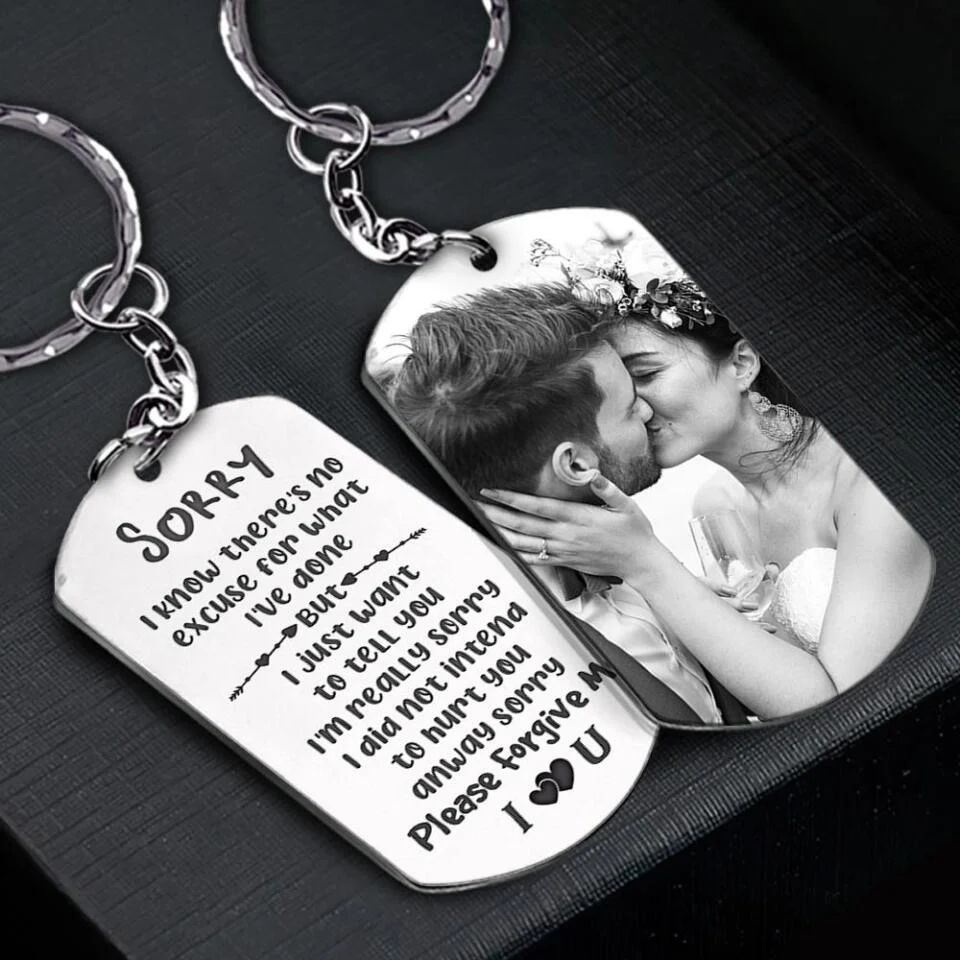 Relationship Sorry Quotes Please Forgive Me Custom Keychain Gift For Wife - Image 4