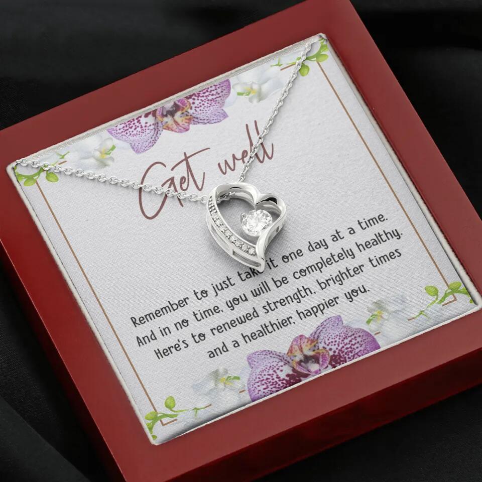 Get Well, Remember To Just Take It One Day At A Time - Love Knot Necklaces - Get Well Surgery Gift - Image 28