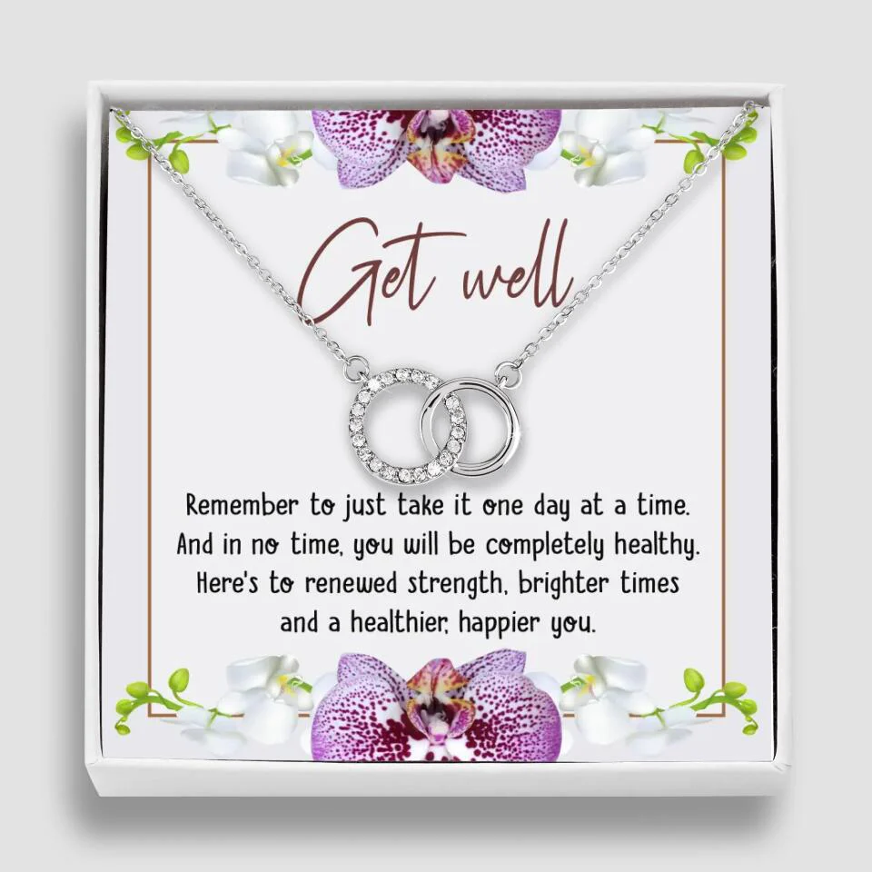 Get Well, Remember To Just Take It One Day At A Time - Love Knot Necklaces - Get Well Surgery Gift - Image 36