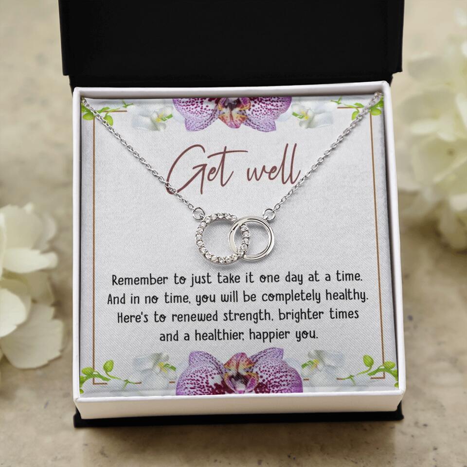 Get Well, Remember To Just Take It One Day At A Time - Love Knot Necklaces - Get Well Surgery Gift - Image 37