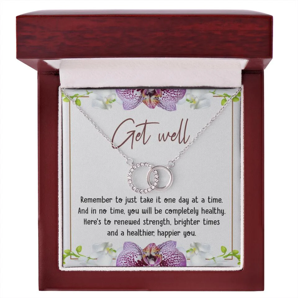 Get Well, Remember To Just Take It One Day At A Time - Love Knot Necklaces - Get Well Surgery Gift - Image 40