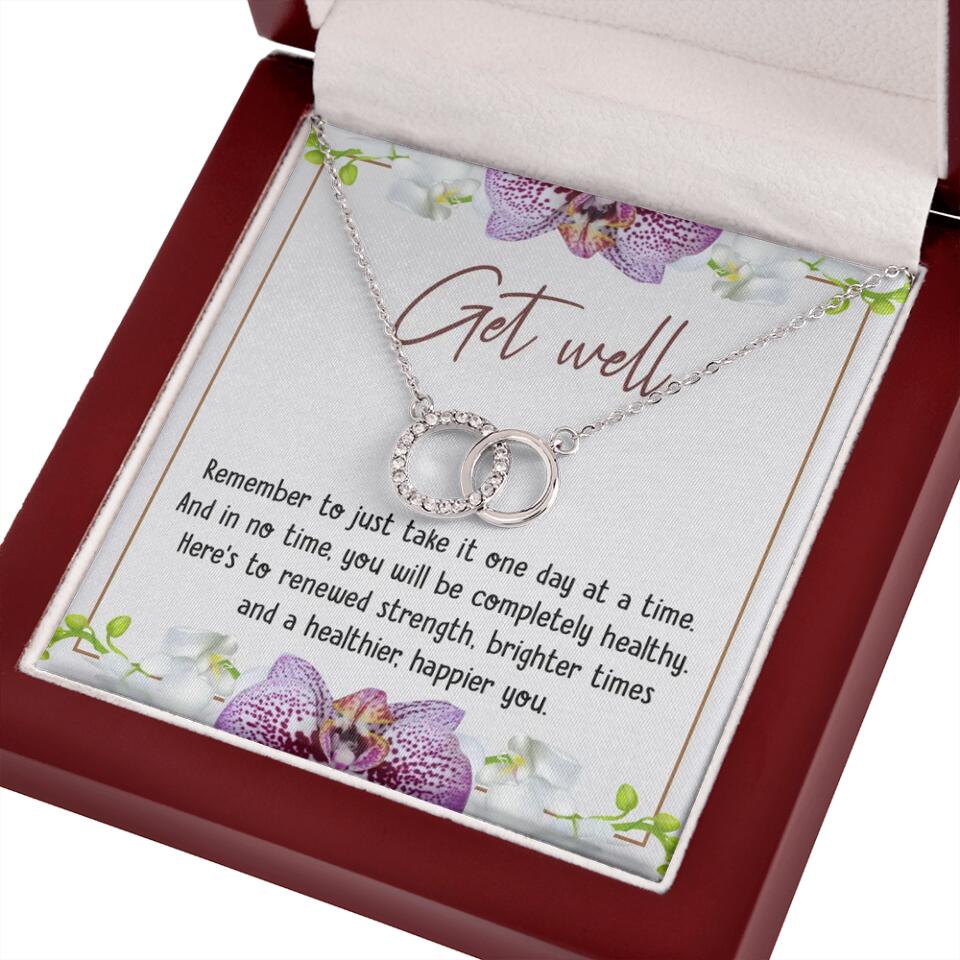Get Well, Remember To Just Take It One Day At A Time - Love Knot Necklaces - Get Well Surgery Gift - Image 41
