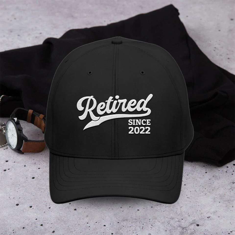 Retired Since - Custom Year Cap - Retirement Gift For Him - Image 3
