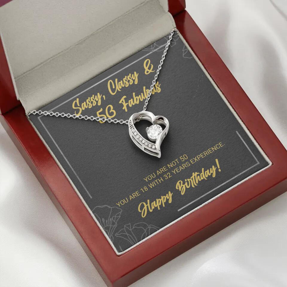 Sassy Classy 50 And Fabulous - Personalized Necklace Multiple Choice - Gift For Her On Birthdays - Image 19