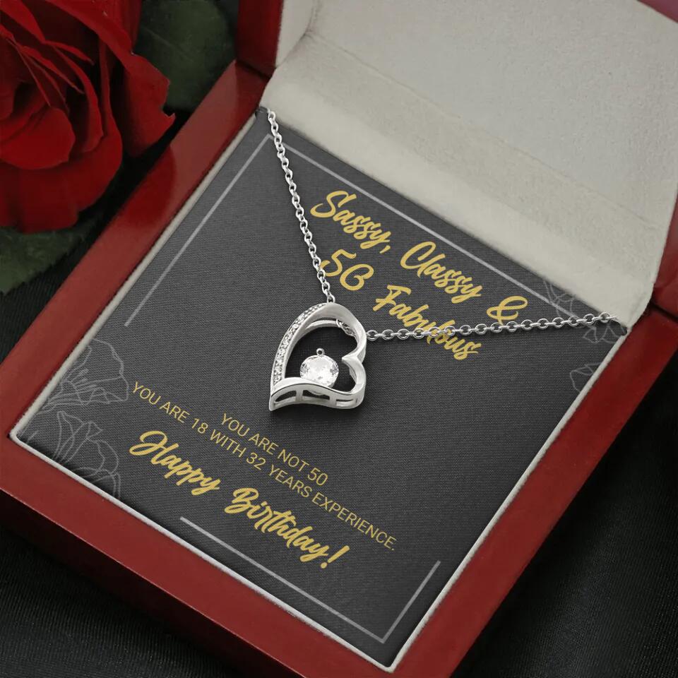 Sassy Classy 50 And Fabulous - Personalized Necklace Multiple Choice - Gift For Her On Birthdays - Image 21