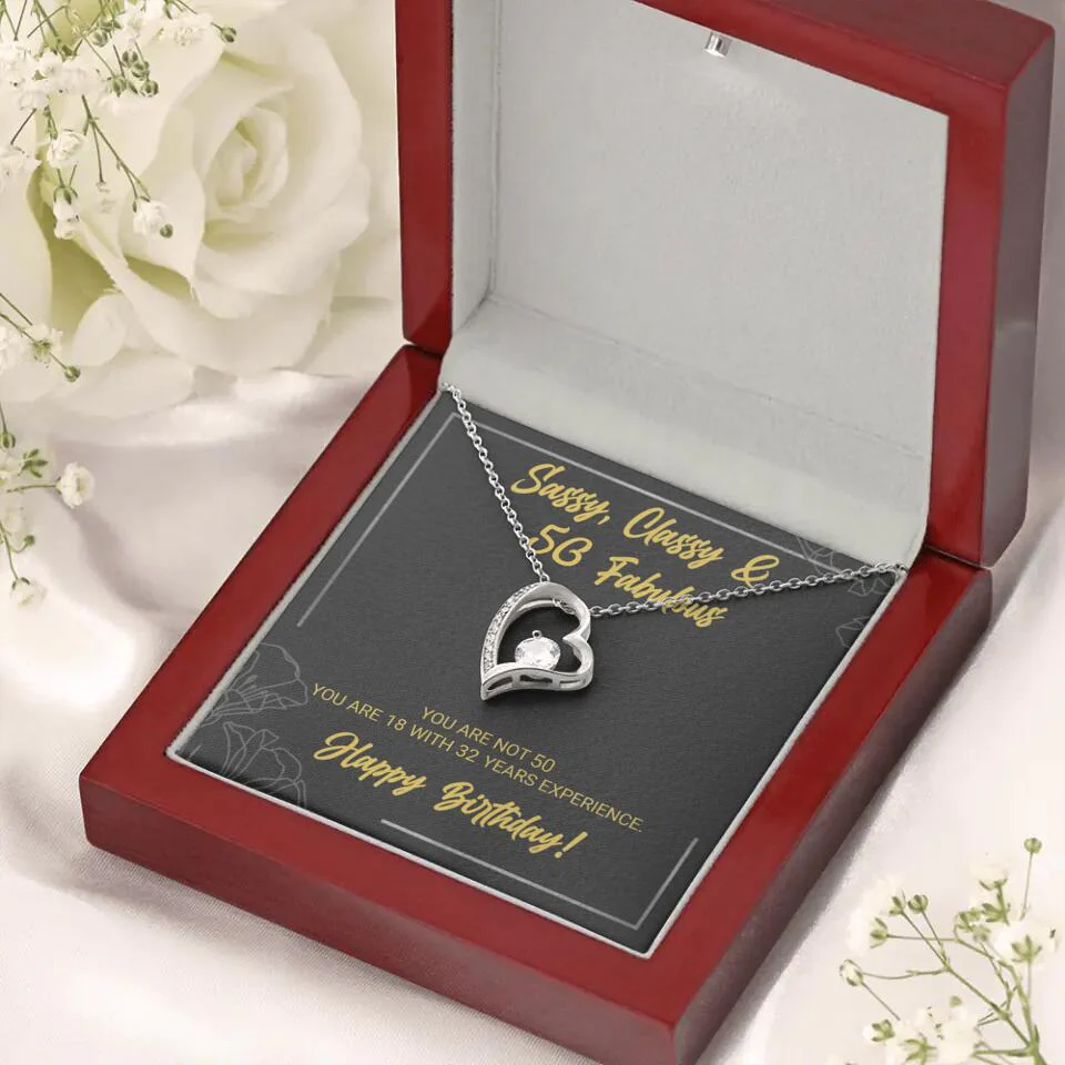 Sassy Classy 50 And Fabulous - Personalized Necklace Multiple Choice - Gift For Her On Birthdays - Image 22