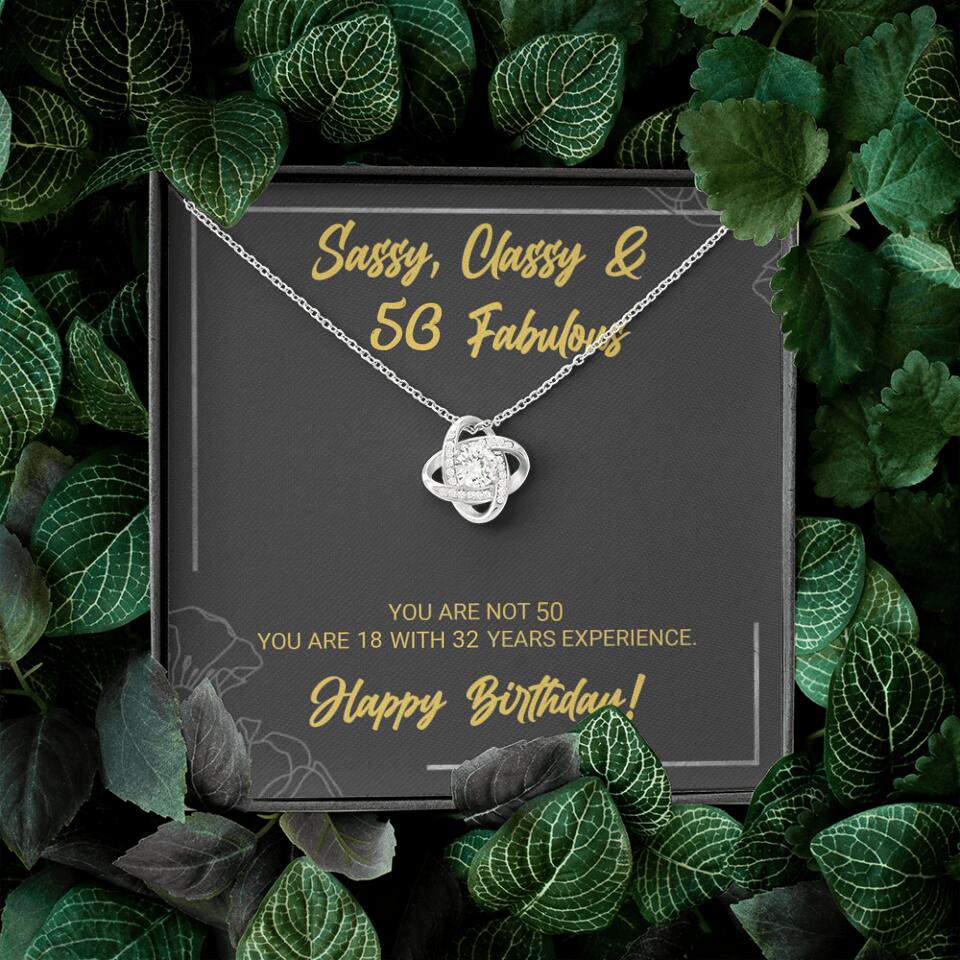 Sassy Classy 50 And Fabulous - Personalized Necklace Multiple Choice - Gift For Her On Birthdays - Image 49