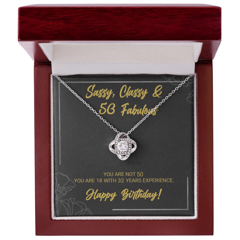 Sassy Classy 50 And Fabulous - Personalized Necklace Multiple Choice - Gift For Her On Birthdays - Image 51