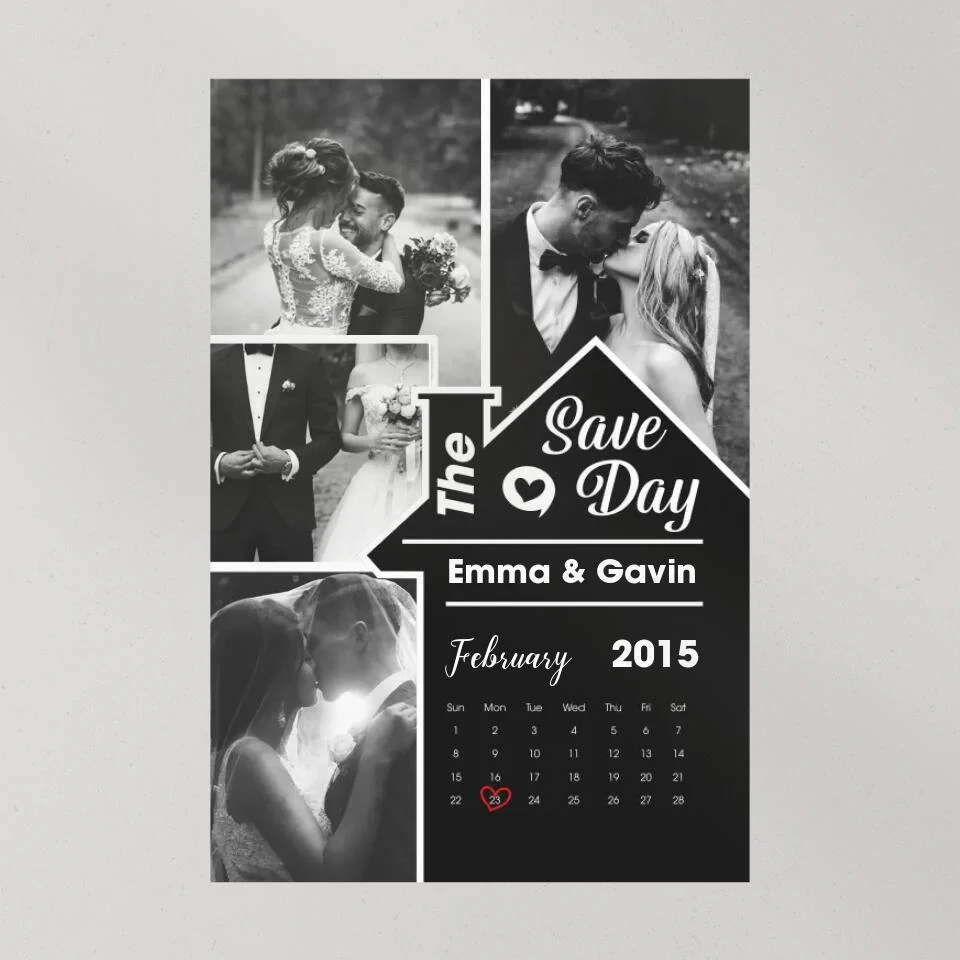 Save The Day Custom Canvas Poster Wedding Gift For Couples - Image 7