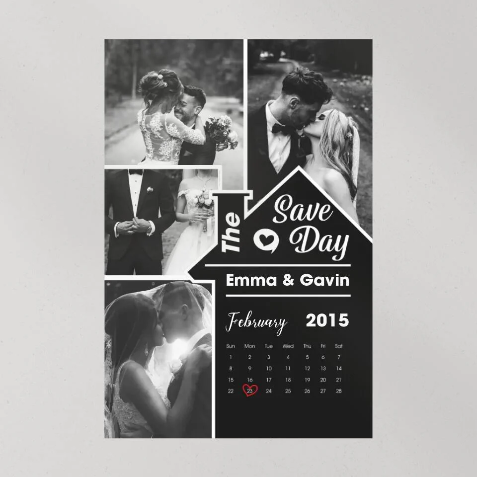 Save The Day Custom Canvas Poster Wedding Gift For Couples - Image 8