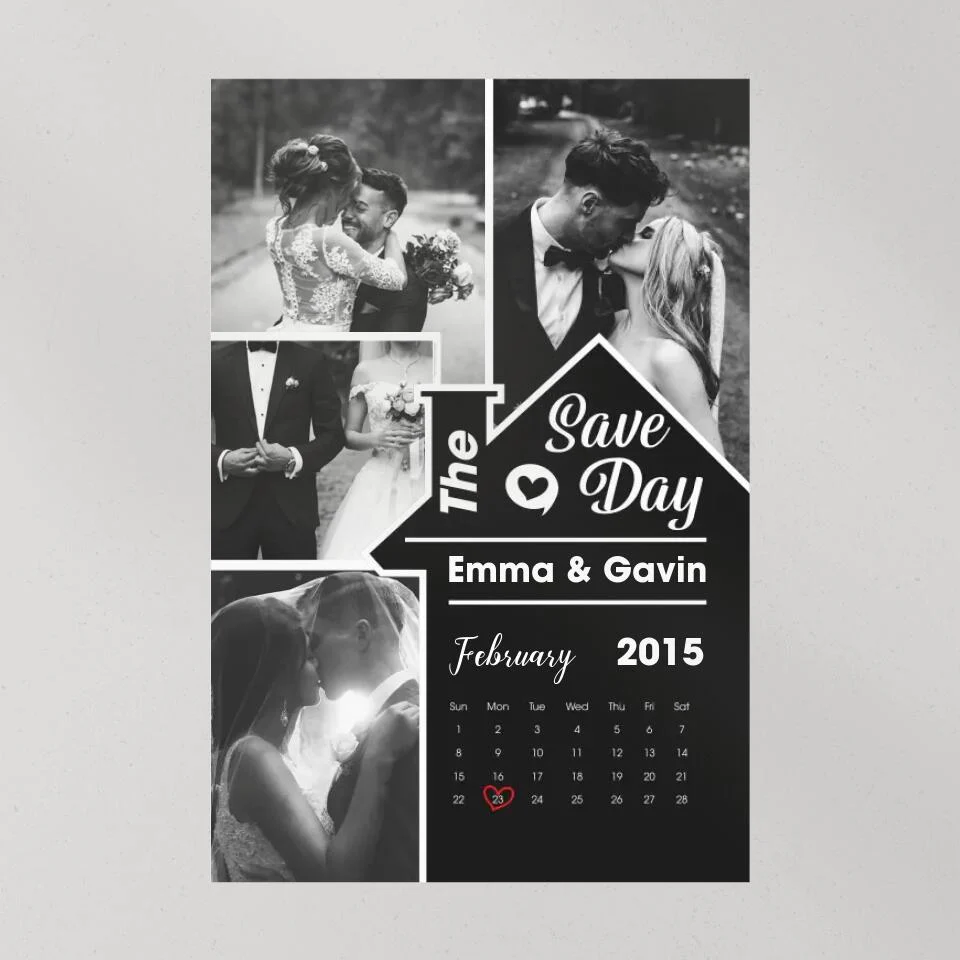 Save The Day Custom Canvas Poster Wedding Gift For Couples - Image 9