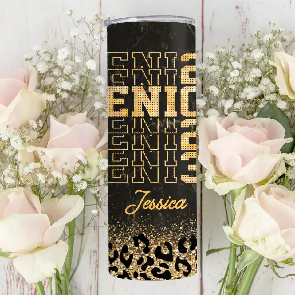 Senior Leopard Pattern Custom Tumbler Graduation Gift For Friends - Image 8