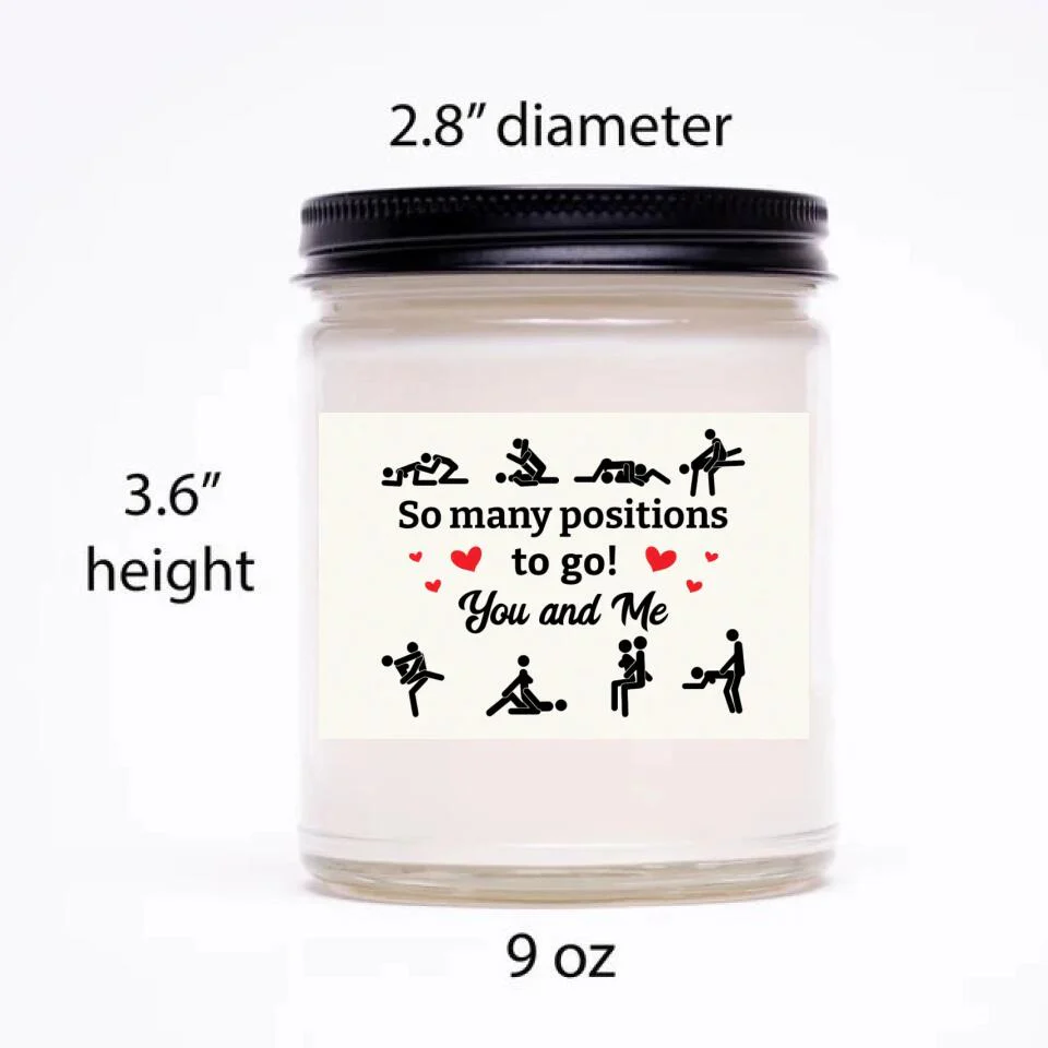 Personalized Valentine Gifts - Sexy Time Scented Soy Candle - Naughty Quote & Humor Dirty Jokes - Funny Anniversary, Christmas, Wedding Gift for Couples, Her Him - Image 4