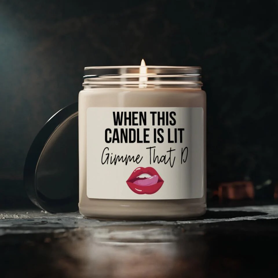 Personalized Valentine Gifts - Sexy Time Scented Soy Candle - Naughty Quote & Humor Dirty Jokes - Funny Anniversary, Christmas, Wedding Gift for Couples, Her Him - Image 5