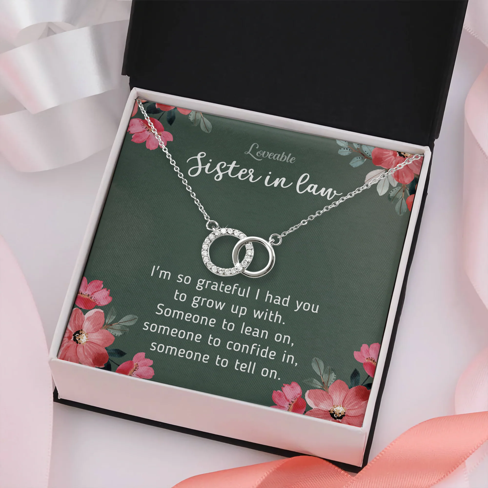 Sister In Law I'm So Grateful I Had You Special Necklace Birthday Gift For Sister In Law